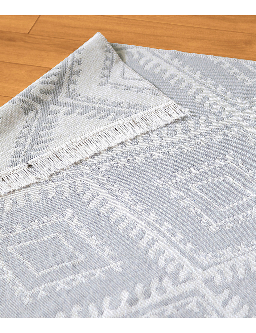 Tapete 22997A Branco/Cinzento