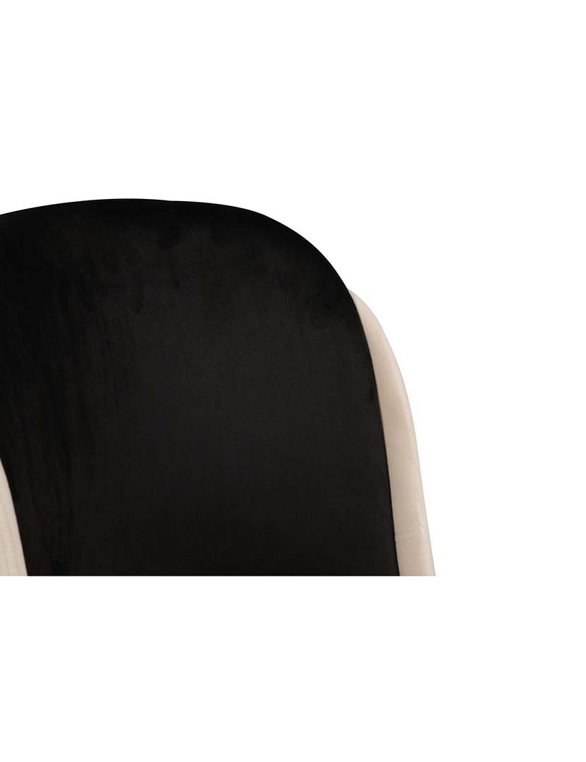 Conjunto 2 Cadeiras Dore 145 Preto/Creme