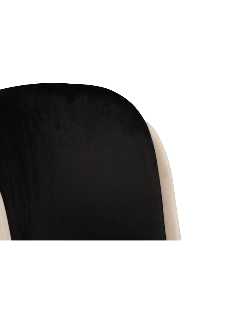 Conjunto 4 Cadeiras Dore 145 Preto/Creme