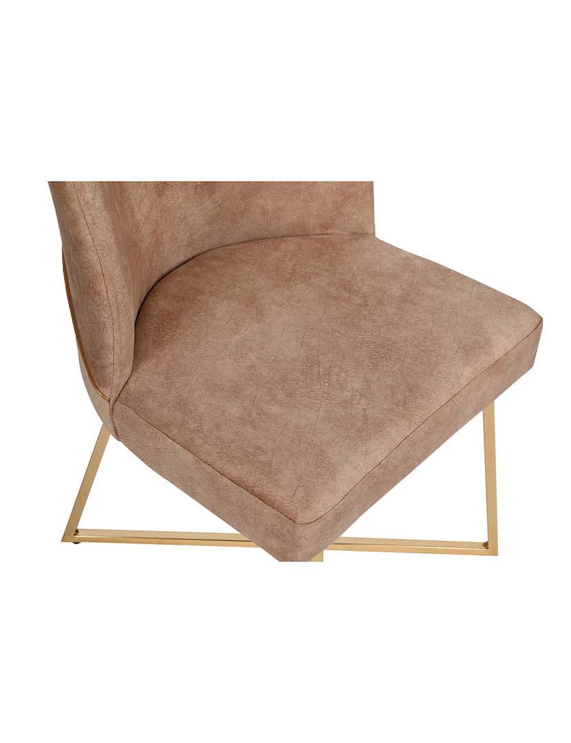 Conjunto 4 Cadeiras Madrid 913 Dourado/Castanho