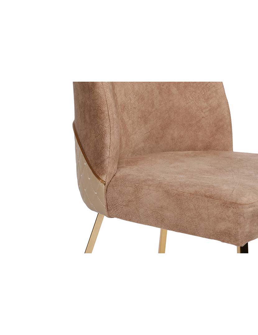 Conjunto 4 Cadeiras Madrid 913 Dourado/Castanho