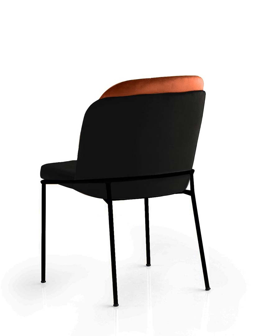 Conjunto 2 Cadeiras DR147 Tijolo/Preto