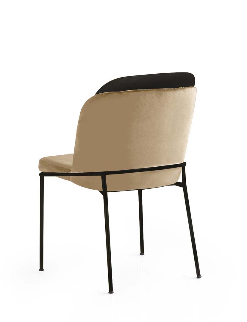 Conjunto 2 Cadeiras DR145 Preto/Creme