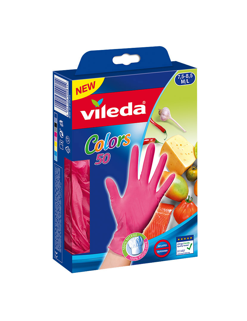 Luvas Descartáveis Colors 50 M/L