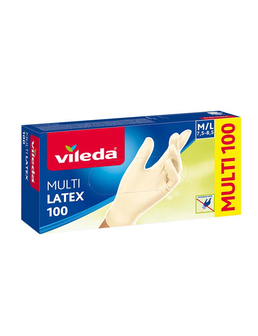 Luvas Descartáveis Latex Natural 100 Un M/G