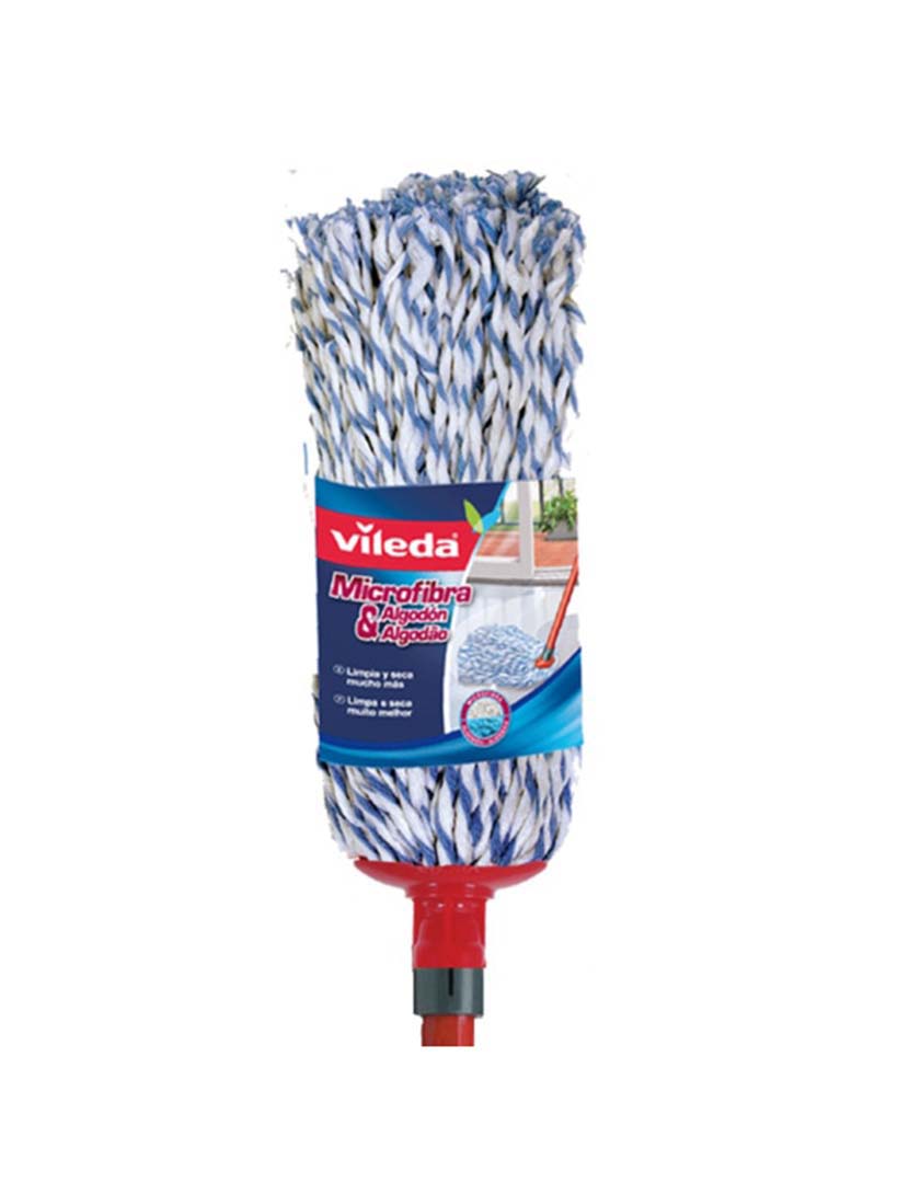 Esfregona Completa Microfibra e Algodão