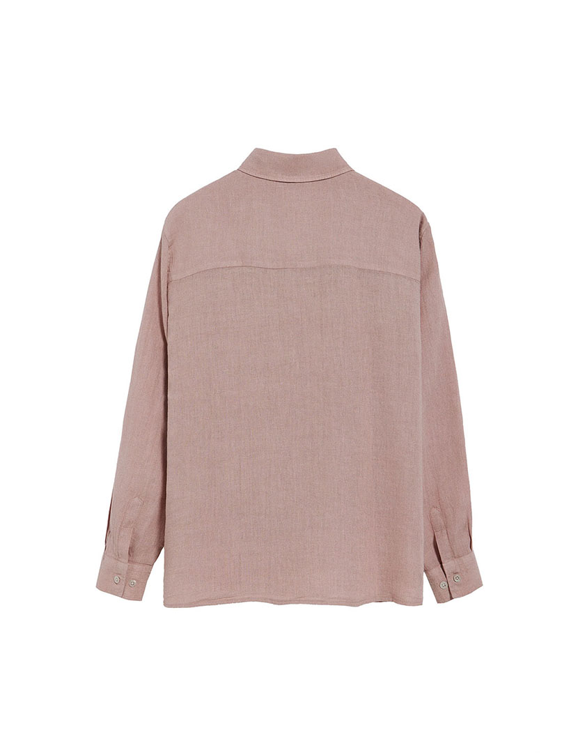 Camisa Linho Pc Monogram W Gd Rosa Taupe