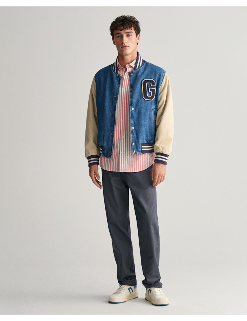 Camisa de manga comprida riscas Rosa