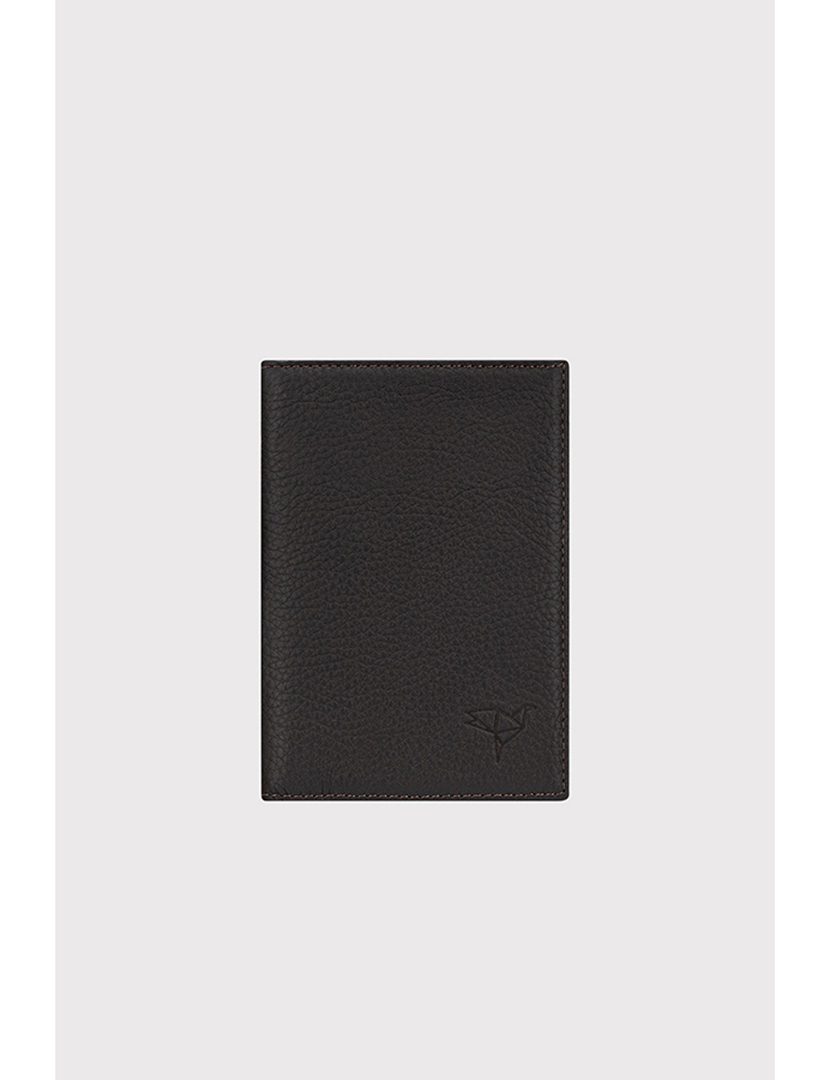 Carteira Unisexo Passcase Castanho