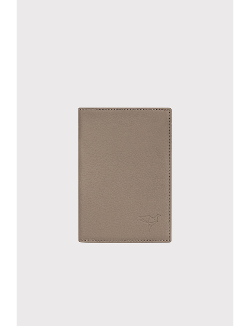 Carteira Unisexo Passcase Bege