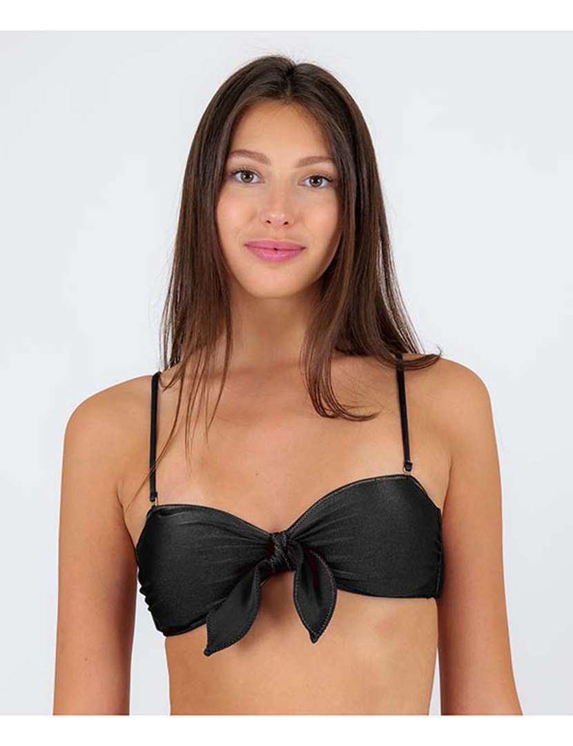 Top Biquíni Shimmer Preto