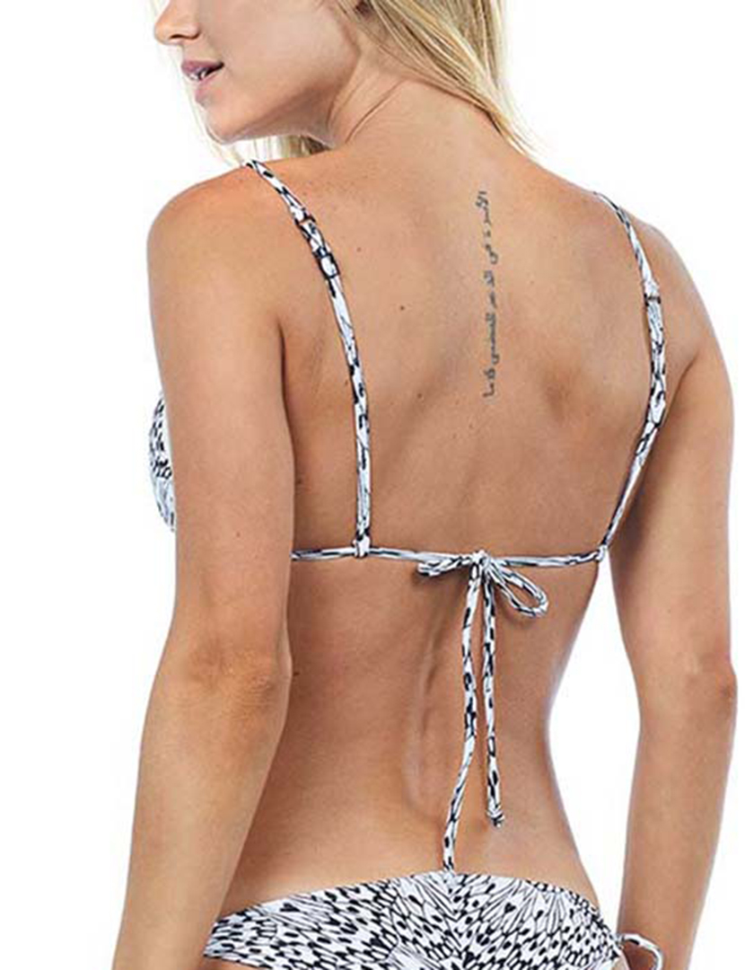 Top Biquíni Branco e Preto