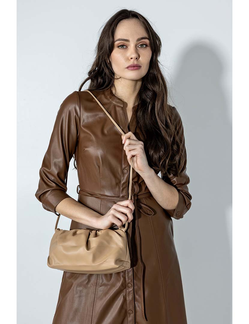 Mala Baguette Castanha Clara