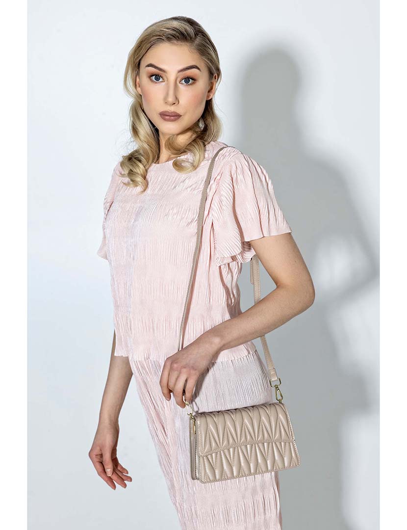 Mala de Ombro Castanha Clara