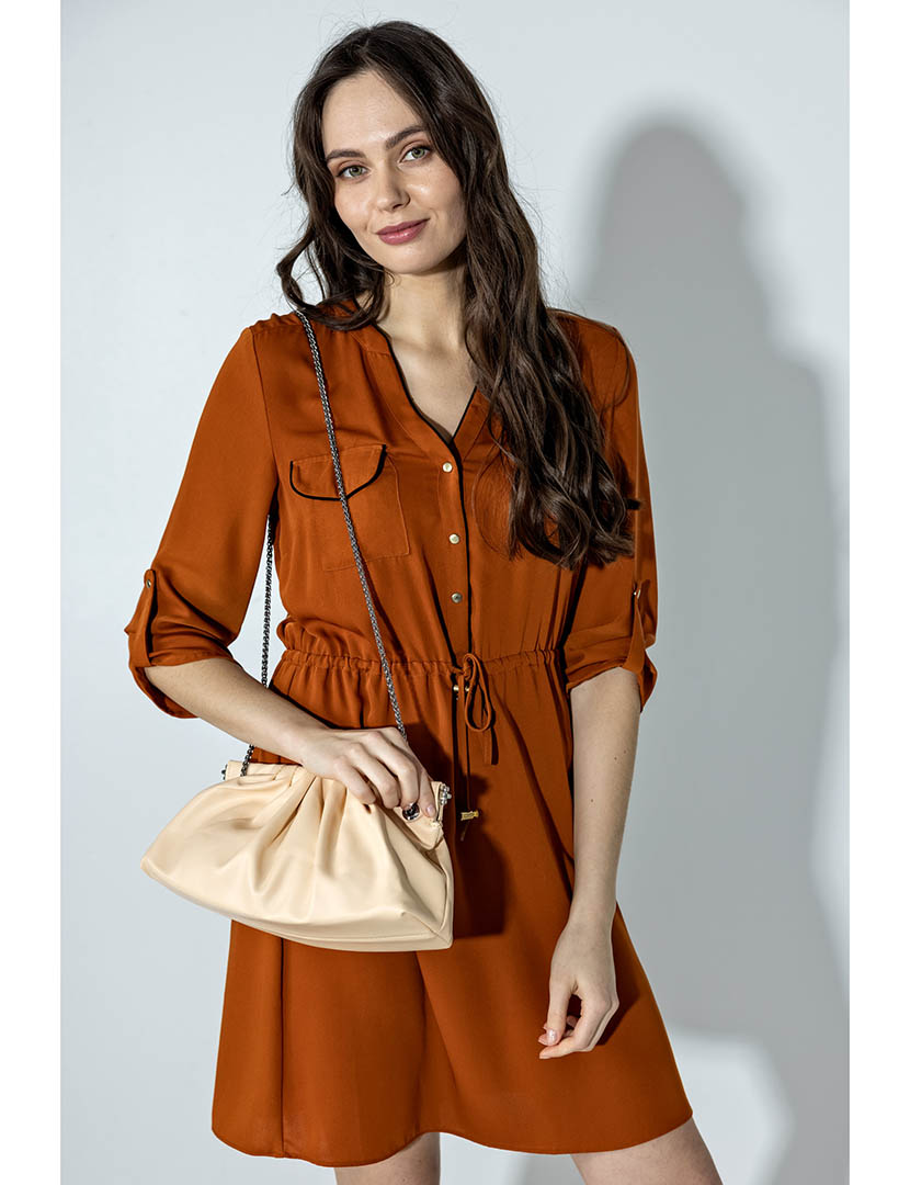 Mala Baguette Castanha Clara