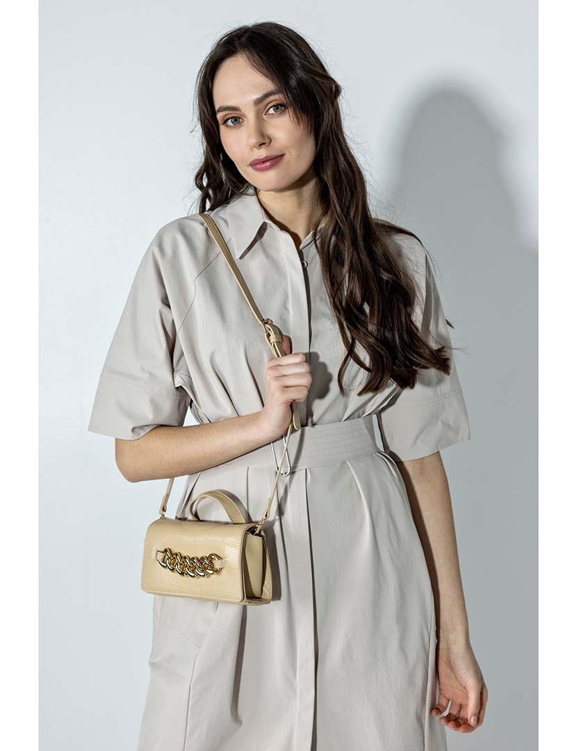 Mini Bolsa Castanha Clara