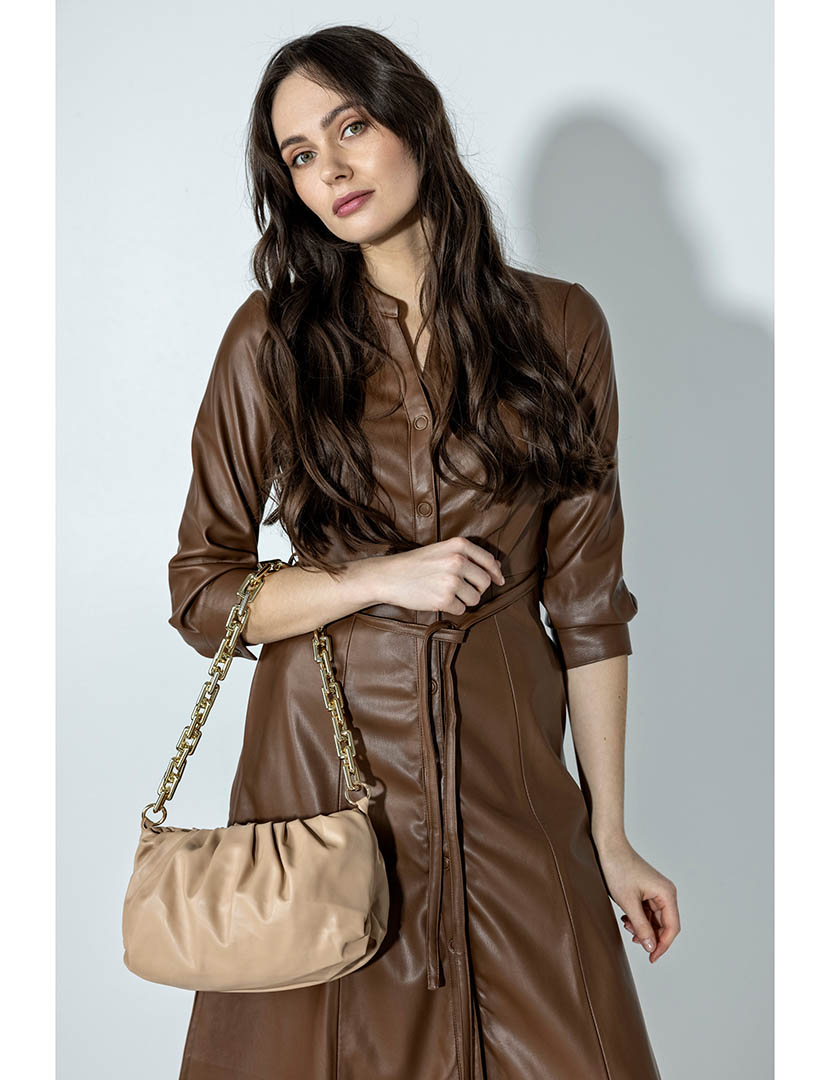 Mala Baguette Castanha Clara