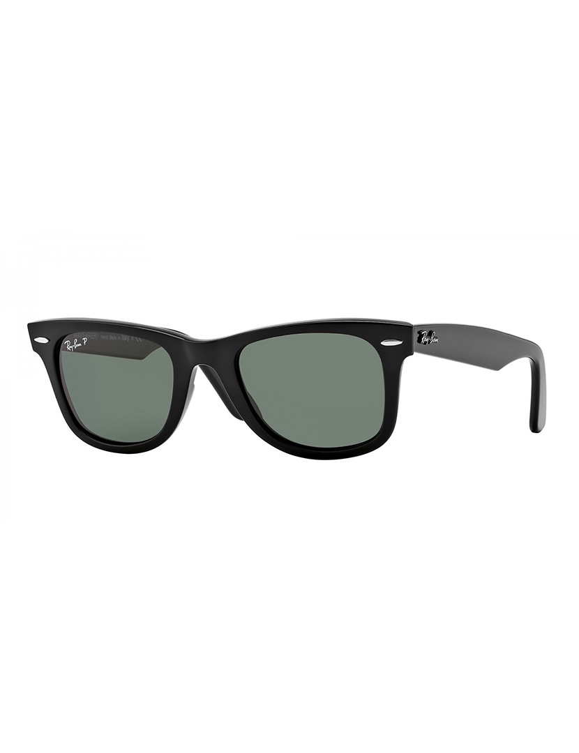 Óculos Sol Polarizados Wayfarer Unisexo Preto e Verde