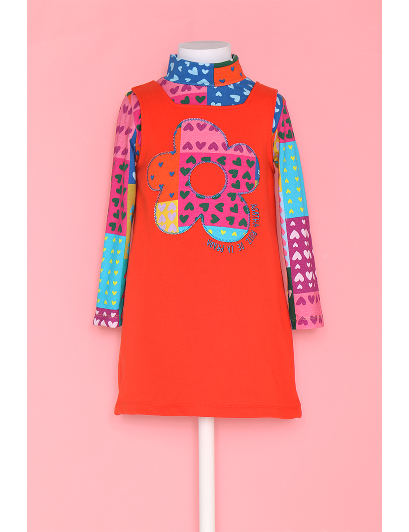 Vestido Menina Laranja