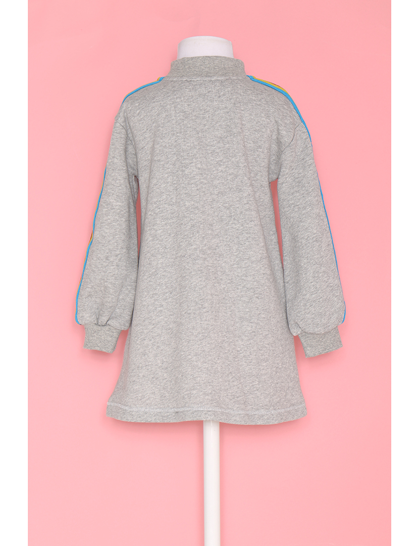 Vestido menina Comfy Vestido Cinzento