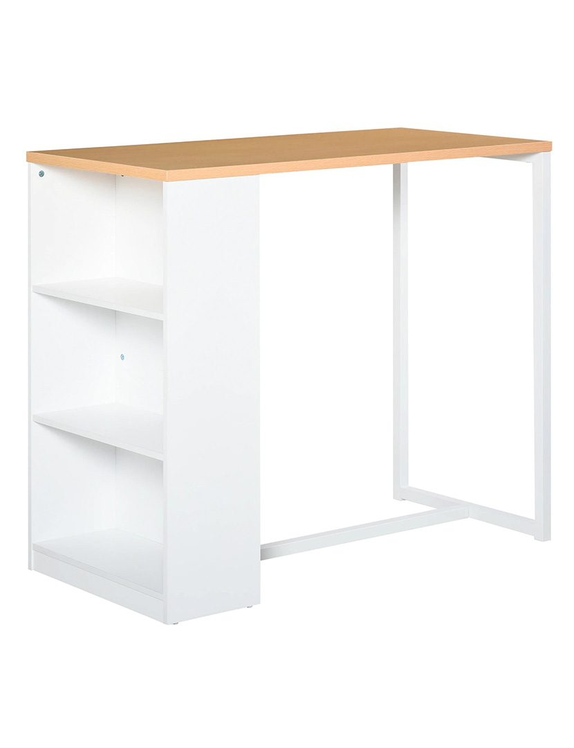 Ilha Cozinha Branco/Carvalho 115 cm