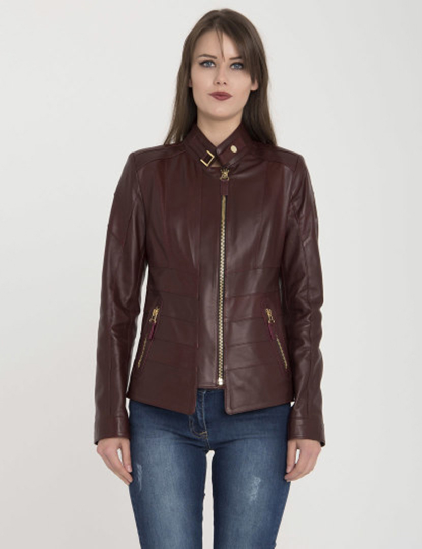 Blusão Pele Senhora Castanho