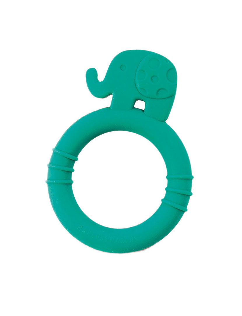Mordedor Silicone Elefante Verde