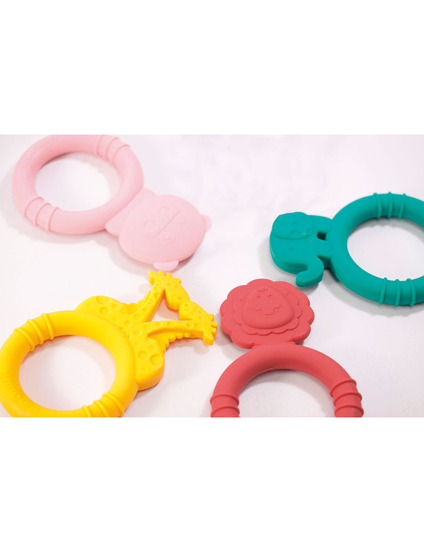 Mordedor Silicone Elefante Verde