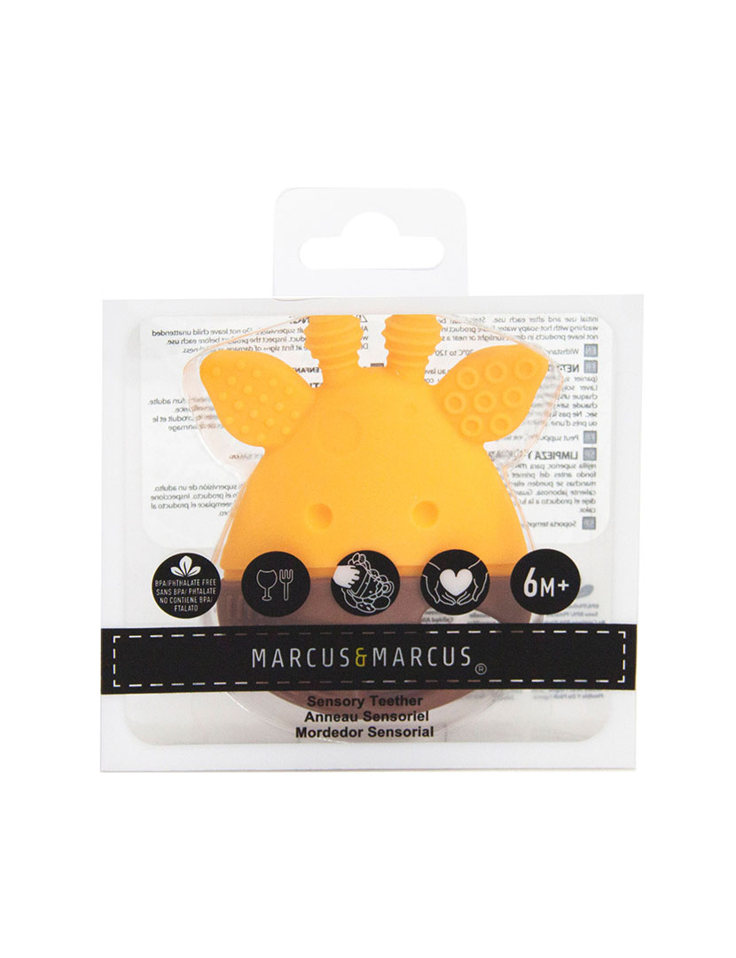 Mordedor Sensorial Silicone Girafa Amarelo