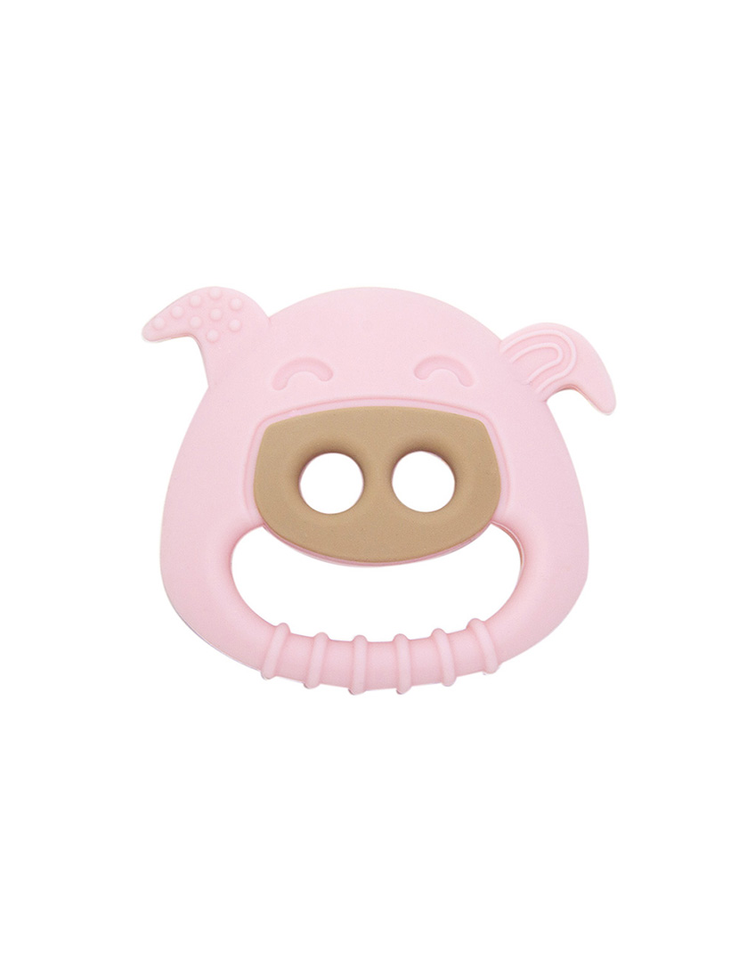 Mordedor Sensorial Silicone Porquinho Rosa