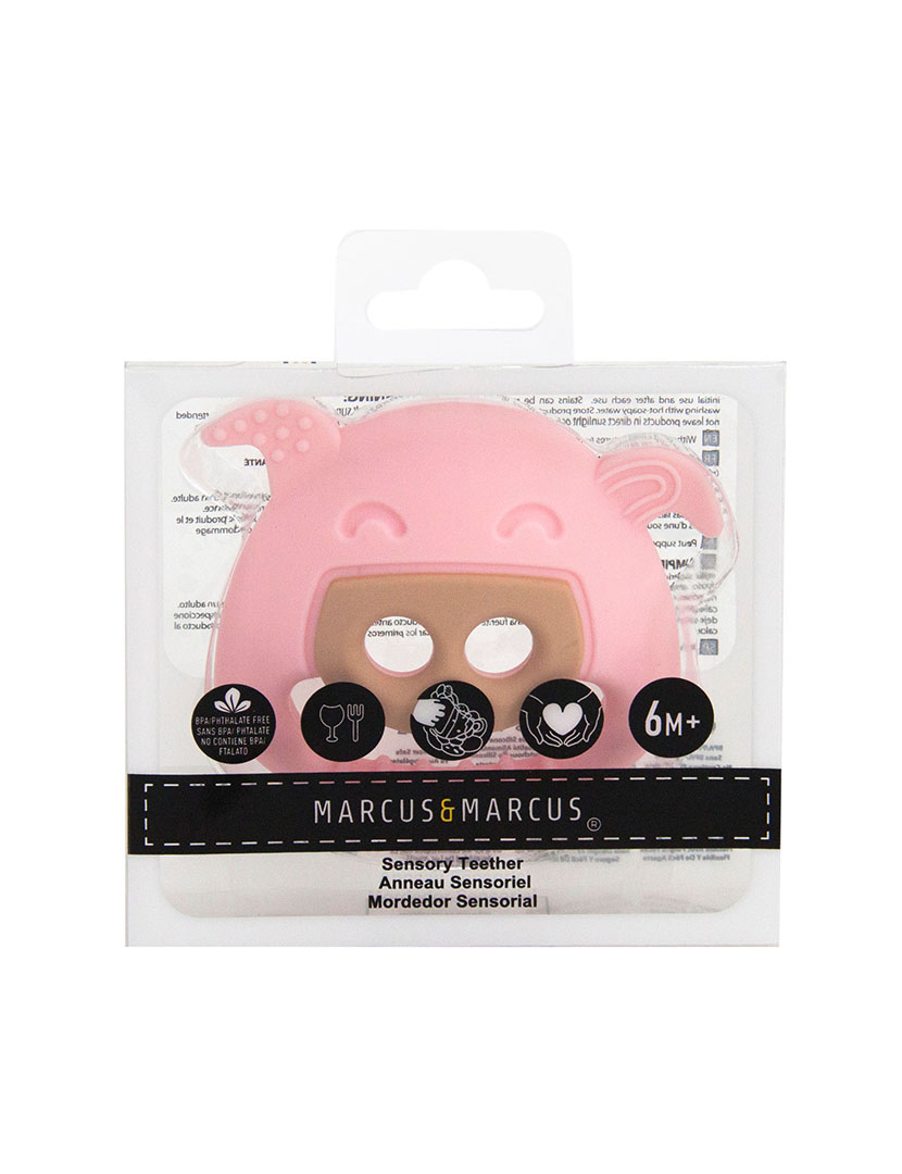 Mordedor Sensorial Silicone Porquinho Rosa