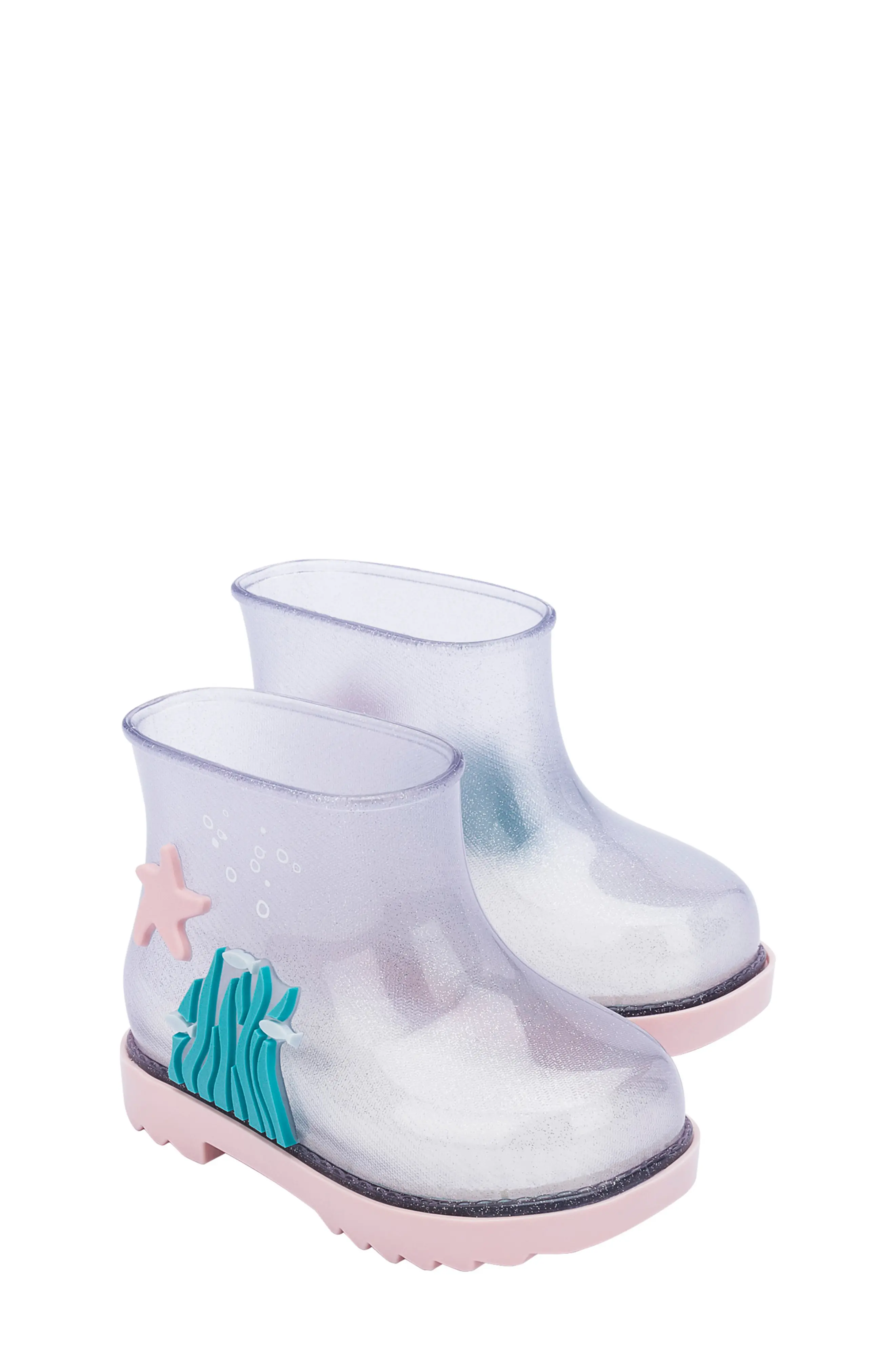 Galochas Mini Melissa Under The Sea Transparente