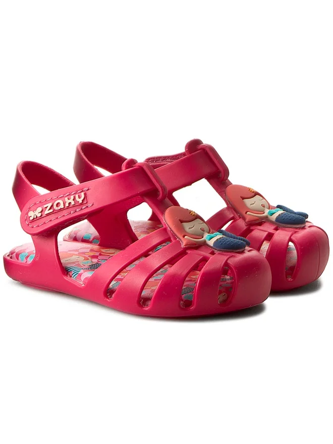 Sandálias Menina Fundo do Mar Rosa