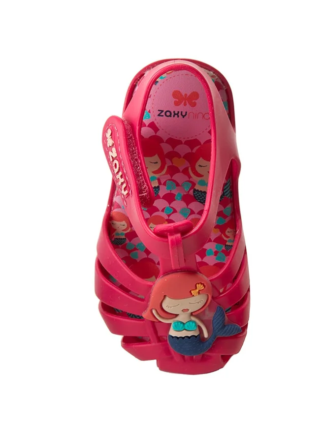 Sandálias Menina Fundo do Mar Rosa