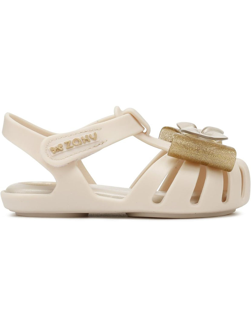 Sandálias Glamour Baby Bege