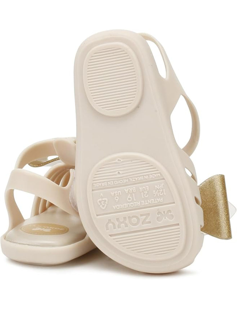 Sandálias Glamour Baby Bege