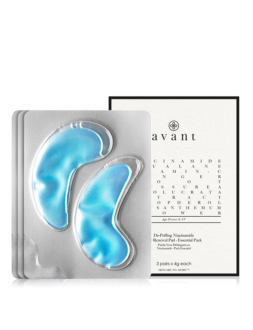 Pack Essencial 3 Almofadas Renovadoras para os Olhos com Niacinamida Anti-Inchaço