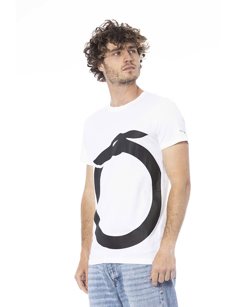 T-Shirt Homem Branco e Preto