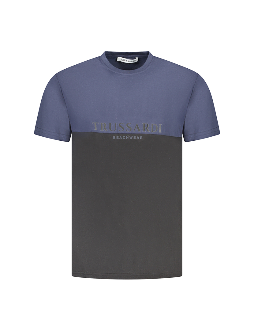 T-Shirt Homem Azul e Preto