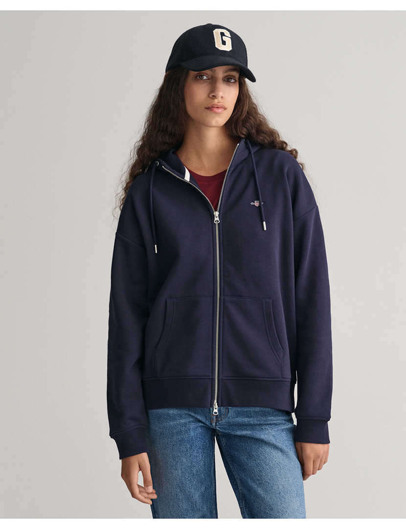 Sweatshirt Rel Shield zip Azul