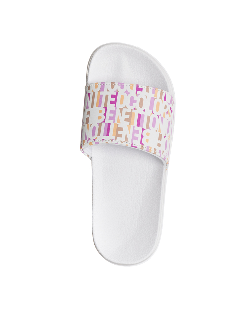 Chinelos Senhora Branco e Fuschia