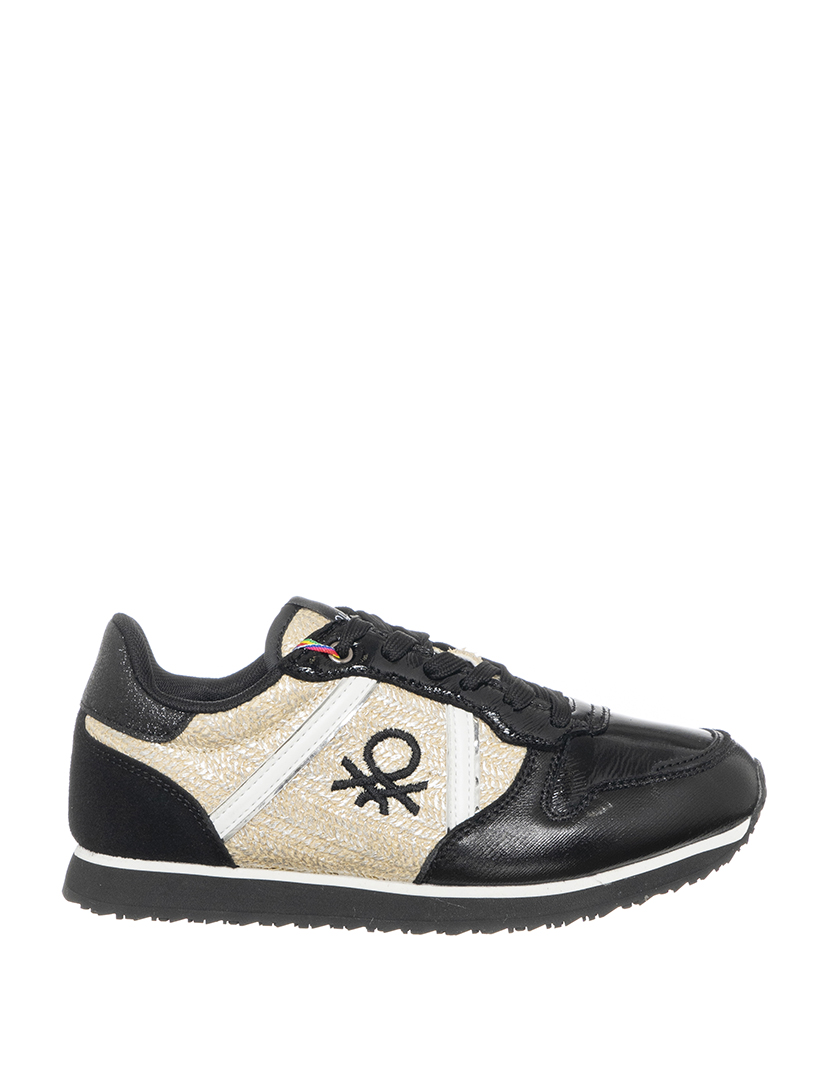 Ténis Senhora Preto e Prateado