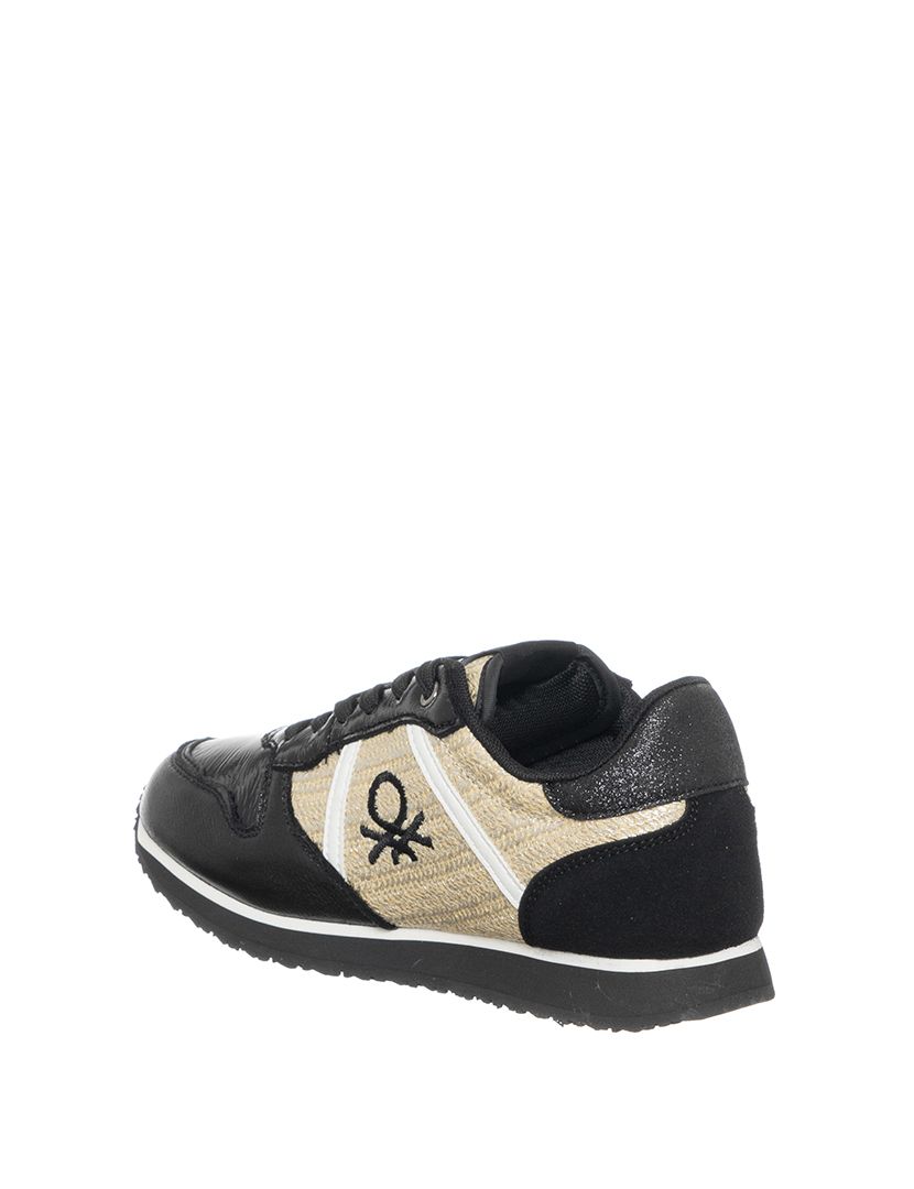 Ténis Senhora Preto e Prateado