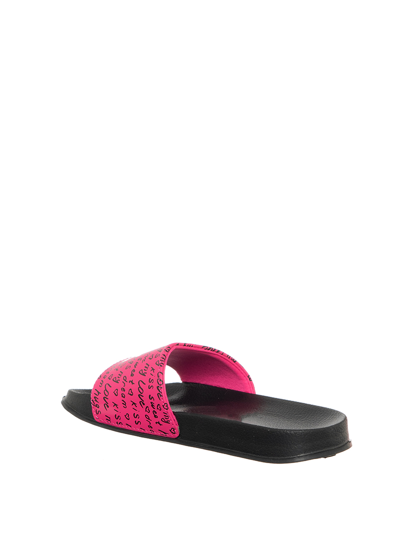 Chinelos Senhora Preto e Fuschia