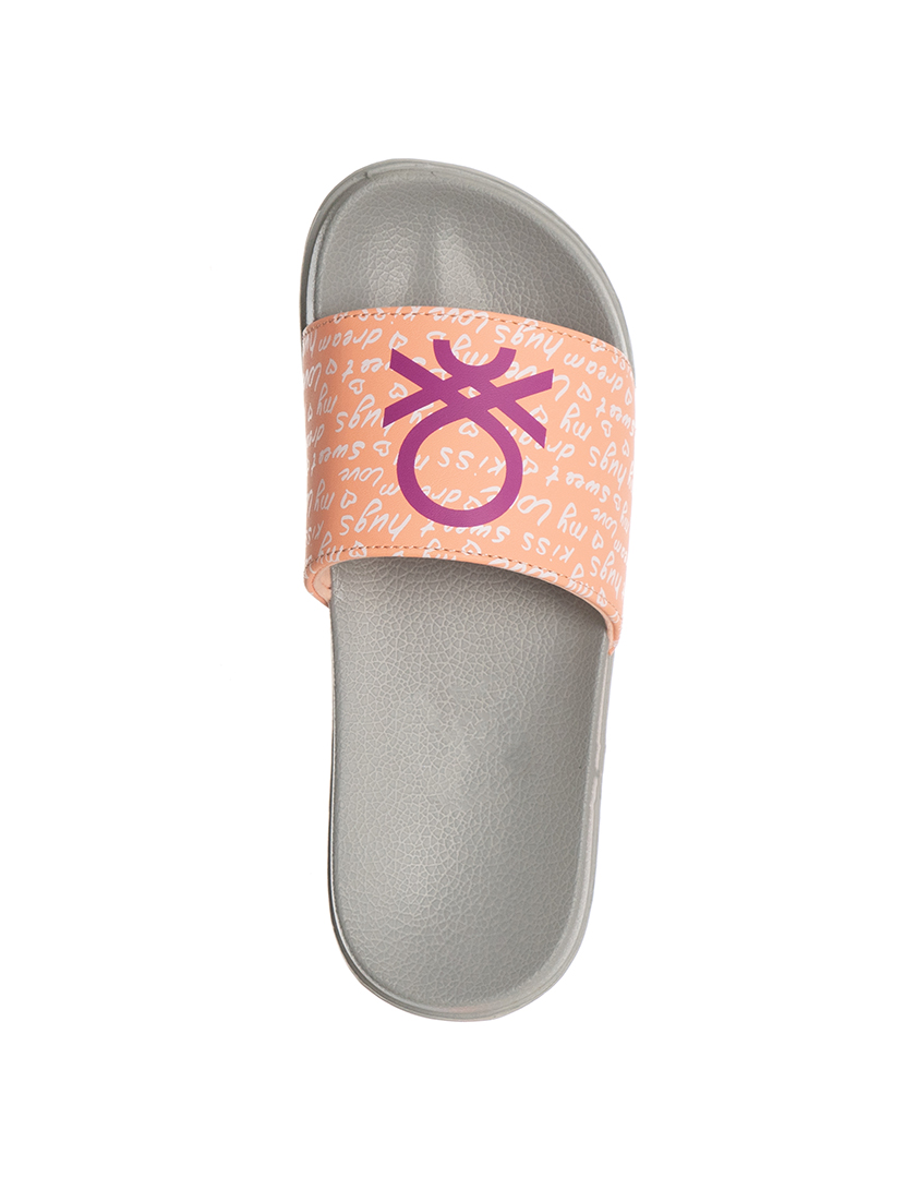 Chinelos Senhora Cinza e Coral