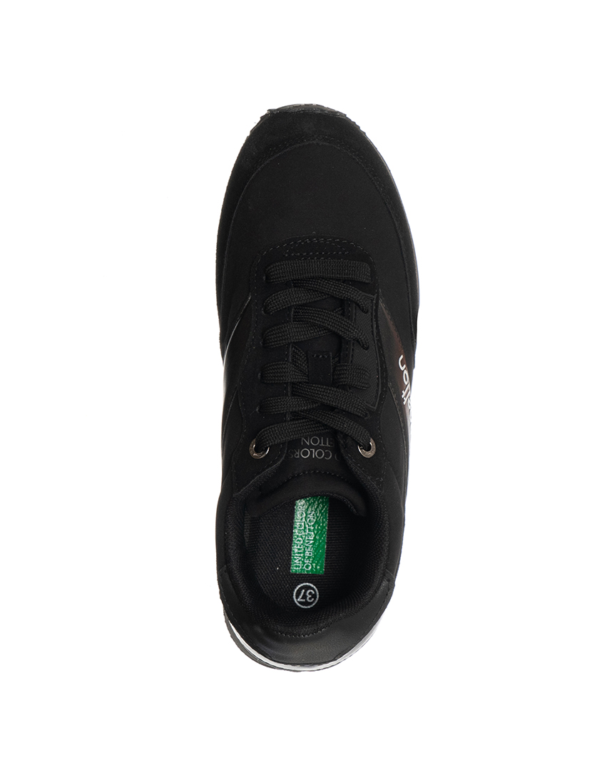 Ténis Senhora Preto e Prateado