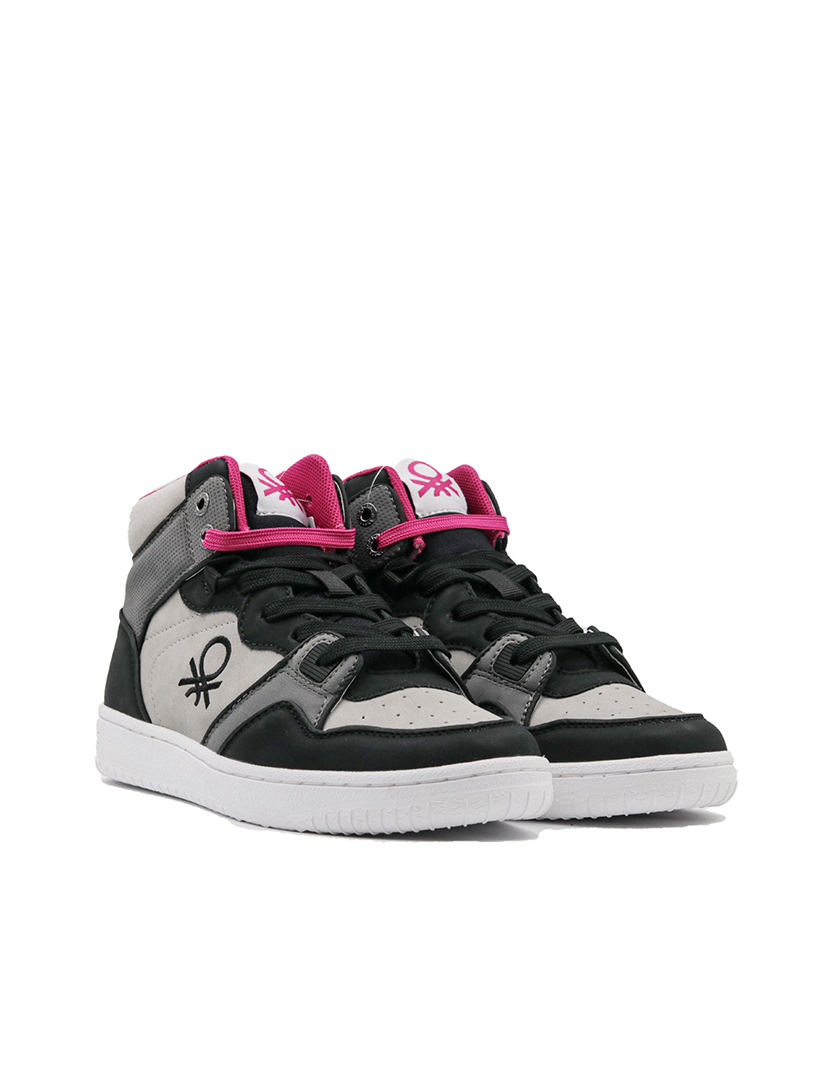 Ténis Senhora Cinza e Rosa