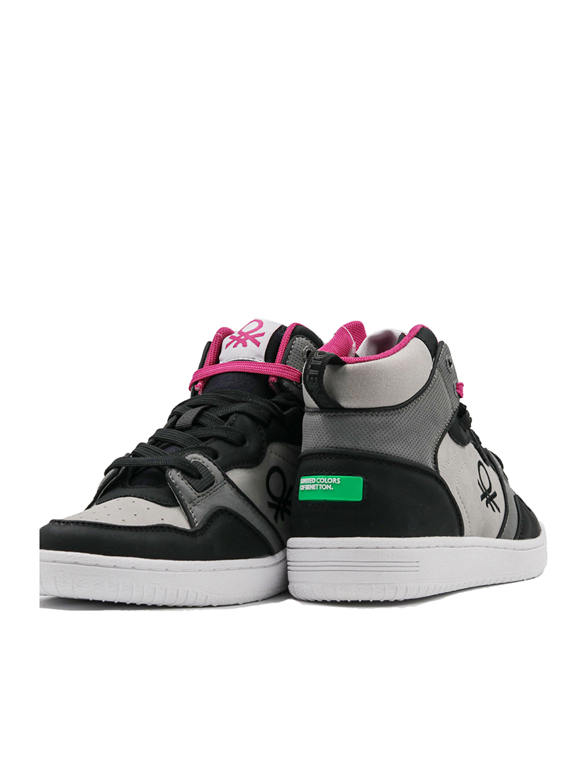 Ténis Senhora Cinza e Rosa