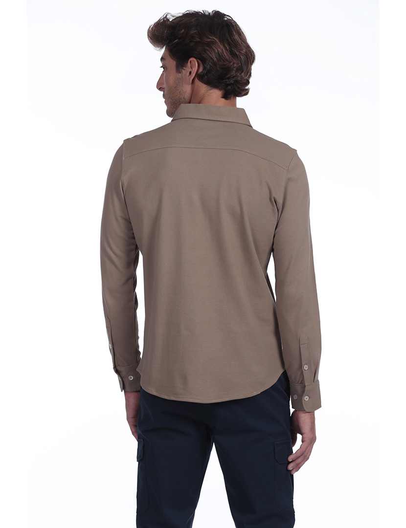 Camisola Pólo Homem Castanho