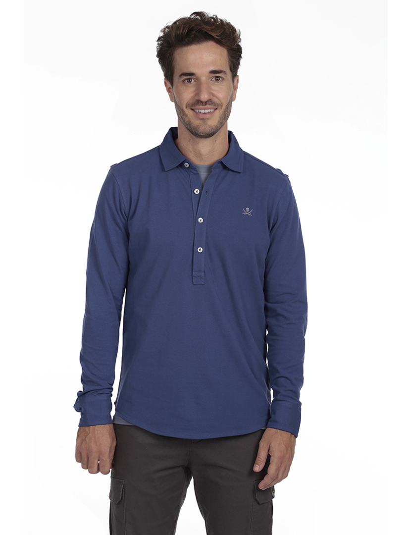 Camisola Pólo Homem Azul